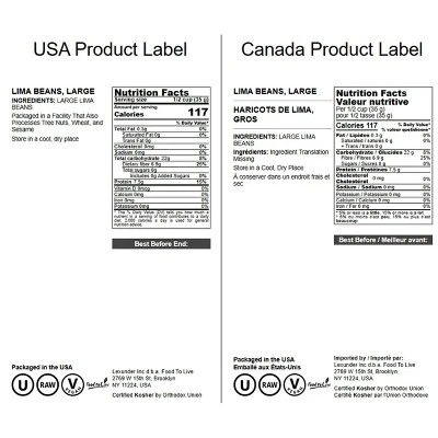 Lima Beans – Non-GMO, Large, Vegan 3 Lima Beans – Non-GMO, Large, Vegan