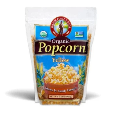 Grain Place Foods 5 Lb Non-GMO Organic Yellow Popcorn Kernels 6 Grain Place Foods 5 Lb Non-GMO Organic Yellow Popcorn Kernels - Image 4