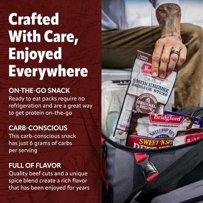 Bridgford Summer Sausage 16 Oz - Protein-Rich Keto-Friendly Shelf-Stable Snack - Great For Sausage Rolls And On Your Charcuterie Boards 7 Bridgford Summer Sausage 16 Oz - Protein-Rich Keto-Friendly Shelf-Stable Snack - Great For Sausage Rolls And On Your Charcuterie Boards - Image 5