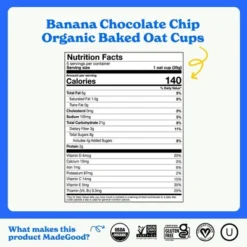 MadeGood Snack Bars Banana Chocolate Chip Oat Cups - 1.23oz/5ct -Grocery Sales GUEST 02100302 af18 4c57 a031 5cb8ddae2fb1