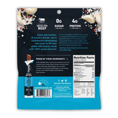 Archer Jerky Original Beef Mini Stick Bag - 4oz/8ct 3 Archer Jerky Original Beef Mini Stick Bag - 4oz/8ct