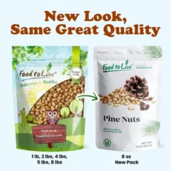 Dry Roasted Pine Nuts - By Food To Live -Grocery Sales GUEST 04047c71 19c4 41dd 8d0e 9fa7d7751daf