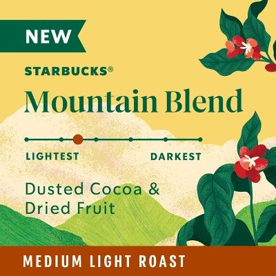 Starbucks Mountain Blend Medium Roast Keurig K-Cup Coffee Pods - 22ct 3 Starbucks Mountain Blend Medium Roast Keurig K-Cup Coffee Pods - 22ct