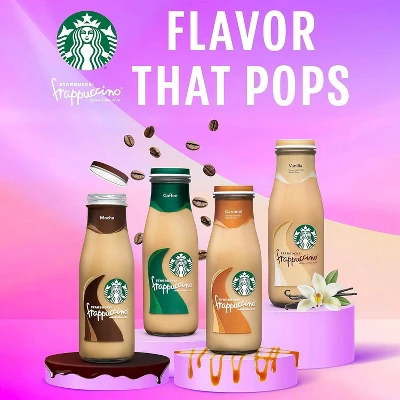 Starbucks Frappuccino Lite Sea Salt Caramel Gelato Chilled Coffee Drink - 9.5 Fl Oz Glass Bottle 3 Starbucks Frappuccino Lite Sea Salt Caramel Gelato Chilled Coffee Drink - 9.5 Fl Oz Glass Bottle