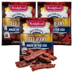Bridgford Sweet Baby Ray’s Beef Jerky Honey BBQ 3.25 Oz - Ready-to-Eat High Protein Jerky For Midday Energy Boost Or A Post Workout Snack -Grocery Sales GUEST 0cc74d7c c8a2 4ac7 b994 32682266c8d7