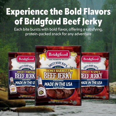 Bridgford Sweet Baby Ray’s Beef Jerky Sweet N Spicy 10 Oz - Ready-to-Eat High Protein Sweetened Spicy Beef Jerky For On-the-Go Snacking 4 Bridgford Sweet Baby Ray’s Beef Jerky Sweet N Spicy 10 Oz - Ready-to-Eat High Protein Sweetened Spicy Beef Jerky For On-the-Go Snacking - Image 2