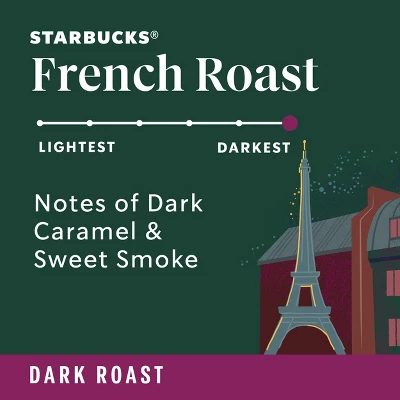 Starbucks French Roast Dark Roast Ground Coffee 3 Starbucks French Roast Dark Roast Ground Coffee