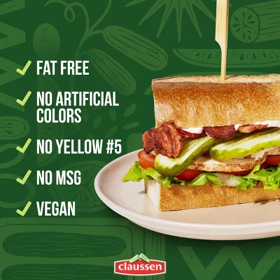 Claussen Dill Sandwich Pickle Slices - 20 Fl Oz 9 Claussen Dill Sandwich Pickle Slices - 20 Fl Oz - Image 7