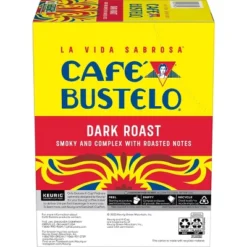 Cafe Bustelo Dark Roast Keurig K-Cup Coffee Pods - 22ct