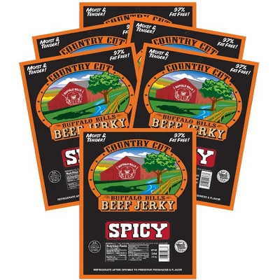Buffalo Bills 2.6oz Spicy Country Cut Beef Jerky - Six 2.6oz Packs 7 Buffalo Bills 2.6oz Spicy Country Cut Beef Jerky - Six 2.6oz Packs - Image 5