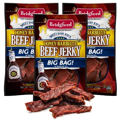 Bridgford Sweet Baby Ray’s Beef Jerky Honey BBQ 10 Oz - Ready To Eat High Protein Jerky For Midday Energy Boost Or A Post Workout Snack 11 Bridgford Sweet Baby Ray’s Beef Jerky Honey BBQ 10 Oz - Ready To Eat High Protein Jerky For Midday Energy Boost Or A Post Workout Snack - Image 9