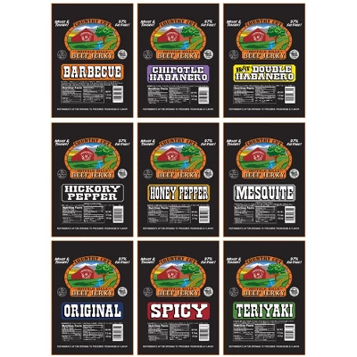 Buffalo Bills 9-ct Assorted Country Cut Beef Jerky Sampler - Nine 1.5oz Packs 3 Buffalo Bills 9-ct Assorted Country Cut Beef Jerky Sampler - Nine 1.5oz Packs