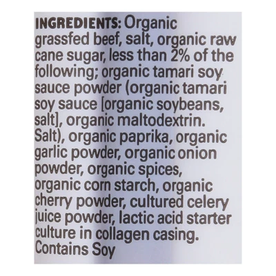 Mighty Organic Teriyaki Meat Sticks - Case Of 24/1 Oz 4 Mighty Organic Teriyaki Meat Sticks - Case Of 24/1 Oz - Image 2