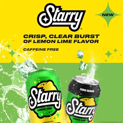 Starry Lemon Lime Soda - 12pk/12 Fl Oz Cans 4 Starry Lemon Lime Soda - 12pk/12 Fl Oz Cans - Image 2
