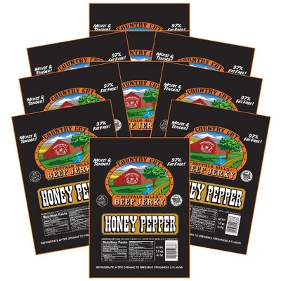 Buffalo Bills 1.5oz Honey Pepper Country Cut Beef Jerky - Ten 1.5oz Packs 7 Buffalo Bills 1.5oz Honey Pepper Country Cut Beef Jerky - Ten 1.5oz Packs - Image 5