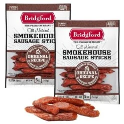 Bridgford Smokehouse Sausage Sticks Original 5 Oz - Gluten Free High Protein Smoked Sausage Sticks For A Variety Of Dietary Preferences -Grocery Sales GUEST 1e46f4b6 bc05 4612 876c 9cdcc3a54b56