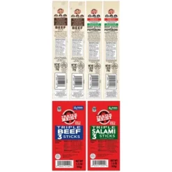 Trail's Best 12-Piece Sampler (2 Bags Of Jerky And 10 Packs Of Assorted Sticks) -Grocery Sales GUEST 2556e731 987b 4fcf a3a2 242ef9085922