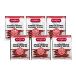 Bridgford Smokehouse Sausage Sticks Hot & Spicy 5 Oz - Gluten Free High Protein Smoked Sausage Sticks For Many Dietary Preferences -Grocery Sales GUEST 2dace4f1 24ba 46f2 99c3 fe454c0581ee