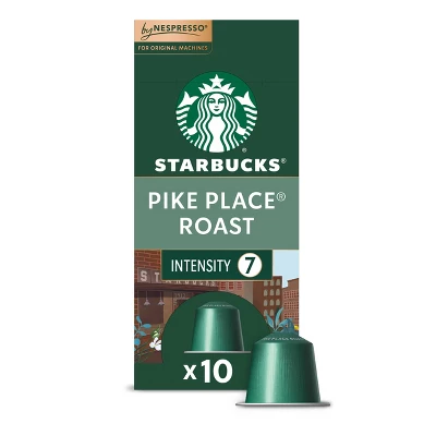 Starbucks By Nespresso Original Line Pods Medium Roast Coffee Pike Place Roast - 10ct 11 Starbucks By Nespresso Original Line Pods Medium Roast Coffee Pike Place Roast - 10ct - Image 9