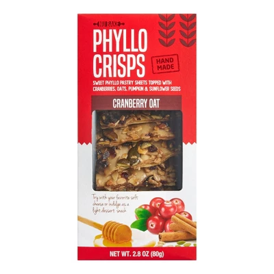 Nu Bake Cranberry Oat Handmade Phyllo Crisps 2.8 Oz 4 Nu Bake Cranberry Oat Handmade Phyllo Crisps 2.8 Oz - Image 2