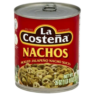 La Costena Nachos Pickled Jalapeno Nacho Slices - 12 Pack, 26 Oz 3 La Costena Nachos Pickled Jalapeno Nacho Slices - 12 Pack, 26 Oz