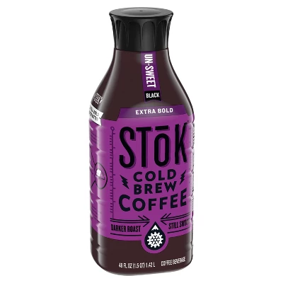 SToK Extra Bold Unsweetened Cold Brew Coffee - 48 Fl Oz 3 SToK Extra Bold Unsweetened Cold Brew Coffee - 48 Fl Oz