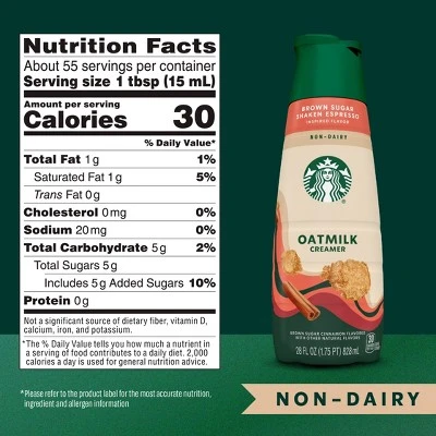 Starbucks Oatmilk Coffee Creamer 9 Starbucks Oatmilk Coffee Creamer - Image 7