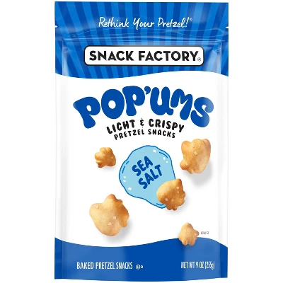 Snack Factory Pop'ums Sea Salt Pretzel Snacks - 9oz 5 Snack Factory Pop'ums Sea Salt Pretzel Snacks - 9oz - Image 3