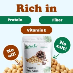 Organic Dry Roasted Pine Nuts - By Food To Live -Grocery Sales GUEST 3a055e64 1430 4cce 9ee7 4ee017d90528