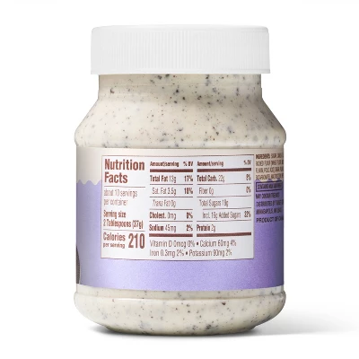 Cookies And Cream Sweet Spread With Cookie Pieces - 13oz - Favorite Day™ 3 Cookies And Cream Sweet Spread With Cookie Pieces - 13oz - Favorite Day™