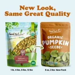 Organic Dry Roasted Pumpkin Seed Kernels - Non-GMO, Unsalted, Oven Roasted Whole Pepitas, Shelled, Vegan, Kosher -Grocery Sales GUEST 3e4392ee 1f88 4d12 826e 3f3b8b22691d