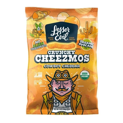 LesserEvil Cheezmos Cowboy Cheddar Chips - 7oz 5 LesserEvil Cheezmos Cowboy Cheddar Chips - 7oz - Image 3