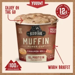 Kodiak Protein-Packed Cinnamon Roll Muffin Power Cup - 2.36oz -Grocery Sales GUEST 3eb021b9 5610 4f96 8274 127aa751e70a