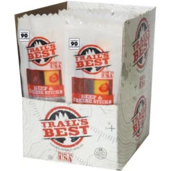 Trail's Best 1oz Twin Beef & Cheese 20-ct Boxes - 4 Boxes