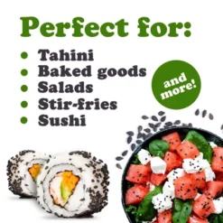 Dry Roasted Black Sesame Seeds - By Food To Live 14 Dry Roasted Black Sesame Seeds - By Food To Live -Grocery Sales GUEST 42798e7f 012c 4f0a 9d2f cbc46f25e4a2