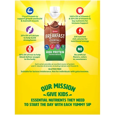 Carnation Breakfast Essentials High Protein Ready To Drink Rich Milk Chocolate - 6ct / 1.5QT 6 Carnation Breakfast Essentials High Protein Ready To Drink Rich Milk Chocolate - 6ct / 1.5QT - Image 4