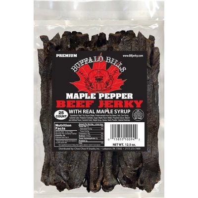 Buffalo Bills Maple Pepper Beef Jerky 3 Bag Starter Kit (3 Bags And 1 Jar) 4 Buffalo Bills Maple Pepper Beef Jerky 3 Bag Starter Kit (3 Bags And 1 Jar) - Image 2