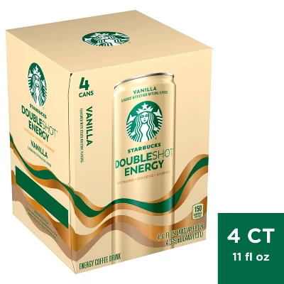 Starbucks Doubleshot Energy Vanilla - 4pk/11 Fl Oz Cans 10 Starbucks Doubleshot Energy Vanilla - 4pk/11 Fl Oz Cans - Image 8