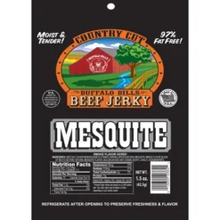 Buffalo Bills 1.5oz Mesquite Country Cut Beef Jerky - Ten 1.5oz Packs