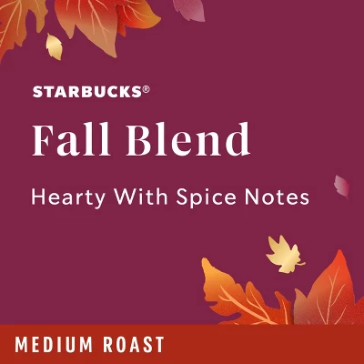 Starbucks Fall Blend Medium Roast Keurig K-Cup Coffee Pods - 22ct 3 Starbucks Fall Blend Medium Roast Keurig K-Cup Coffee Pods - 22ct