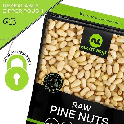 Premium Pine Nuts All Natural, Kosher, Vegan, Raw Pignolias By Nut Cravings 5 Premium Pine Nuts All Natural, Kosher, Vegan, Raw Pignolias By Nut Cravings - Image 3