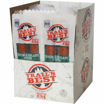 Trail's Best 1oz Double Salami 20-ct Boxes - 4 Boxes 3 Trail's Best 1oz Double Salami 20-ct Boxes - 4 Boxes