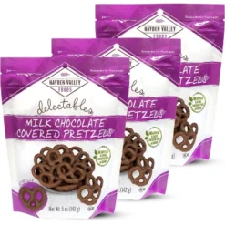 Hayden Valley Foods Milk Chocolate Covered Pretzels | 5 Oz Bags (Pack Of 3) | No Artificial Flavors, Preservatives Or Colors -Grocery Sales GUEST 5b23f2c3 59e8 4eb7 a7b3 0a77038ef16f