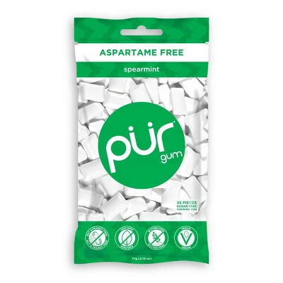 Pur Gum Spearmint Bag - 2.72oz 9 Pur Gum Spearmint Bag - 2.72oz - Image 7