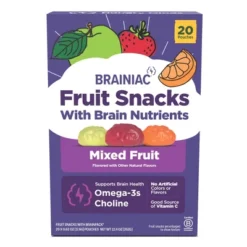 Brainiac Kids Fruit Snacks With Omega-3s Mixed Fruit - 12.4oz/20ct -Grocery Sales GUEST 5cda38ac f28d 413a 9812 f9dd2f39eec7