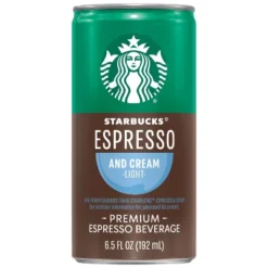 Starbucks Doubleshot Espresso Light Premium Coffee Drink - 4pk/6.5 Fl Oz Cans
