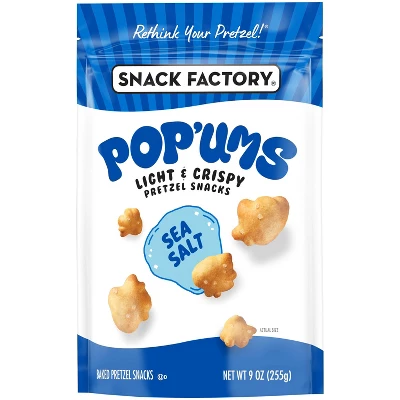 Snack Factory Pop'ums Sea Salt Pretzel Snacks - 9oz 6 Snack Factory Pop'ums Sea Salt Pretzel Snacks - 9oz - Image 4