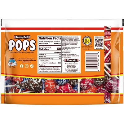 Tootsie Pops Candy Assorted Flavor Lollipops Standup Bag – 10.125oz 3 Tootsie Pops Candy Assorted Flavor Lollipops Standup Bag – 10.125oz