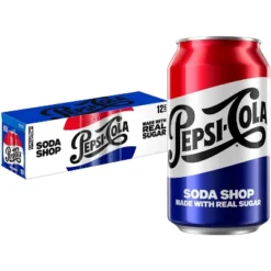 Pepsi Cola With Real Sugar- 12pk/12 Fl Oz Cans