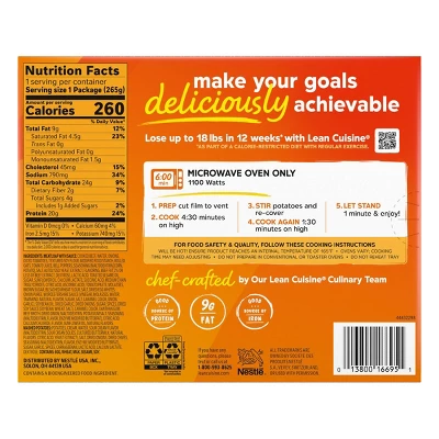 Lean Cuisine Protein Kick Frozen Meatloaf With Mashed Potatoes Microwave Meal - 9.375oz 3 Lean Cuisine Protein Kick Frozen Meatloaf With Mashed Potatoes Microwave Meal - 9.375oz
